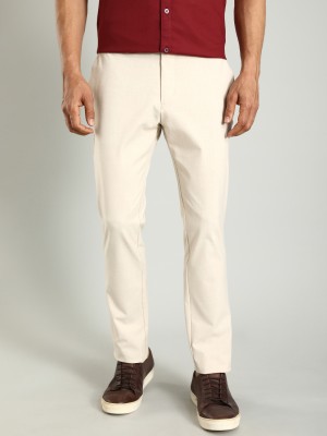 INDIAN TERRAIN Tapered Men White Trousers