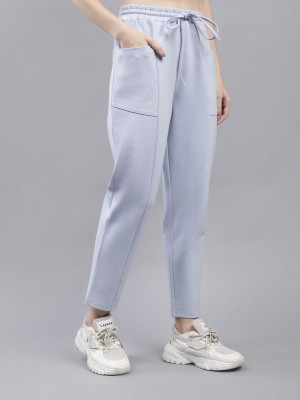 saffe Regular Fit Women Light Blue Trousers