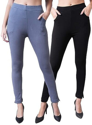 Eyba Comfort Fit Women Grey Trousers