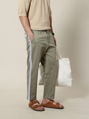 Mr Bowerbird Regular Fit Men Green Trousers