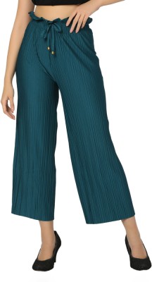 V-MART Regular Fit Women Dark Green Trousers