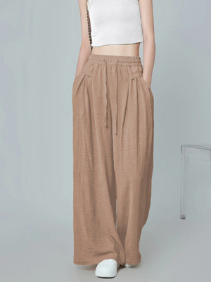 Leriya Fashion Regular Fit Women Brown Trousers