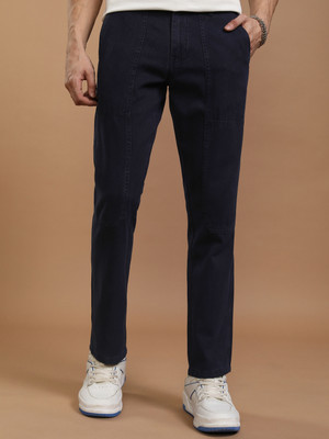 HIGHLANDER Straight Fit Men Blue Trousers