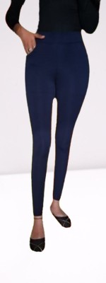 SP FASHION Slim Fit Women Blue Trousers