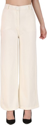 FNOCKS Regular Fit Women White Trousers