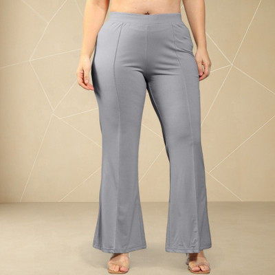 Anitafashion Loose Fit Women Grey Trousers