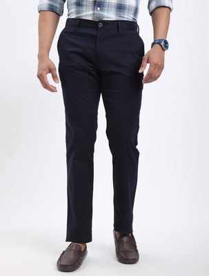 INDIAN TERRAIN Tapered Men Dark Blue Trousers