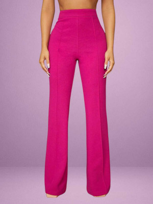 JenilEStore Comfort Fit Women Pink Trousers