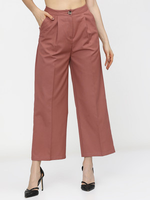 Tokyo Talkies Flared Women Brown Trousers