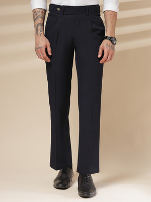 italianvega Regular Fit Men Dark Blue Trousers