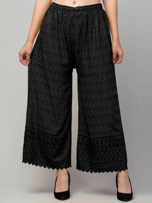 Unifystyle Straight Fit Women Black Trousers