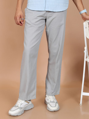 HIGHLANDER Regular Fit Men Silver Trousers