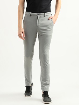 United Colors of Benetton Slim Fit Men Grey Trousers