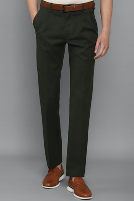Allen Solly Regular Fit Men Green Trousers