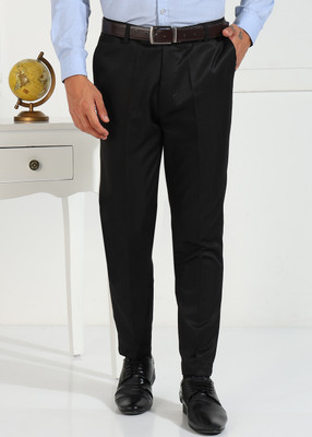 AD & AV Regular Fit Men Black Trousers