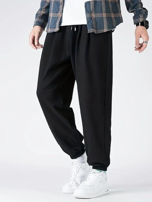IMSA MODA Solid Men Black Track Pants