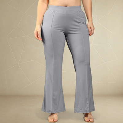 Anitafashion Loose Fit Women Grey Trousers