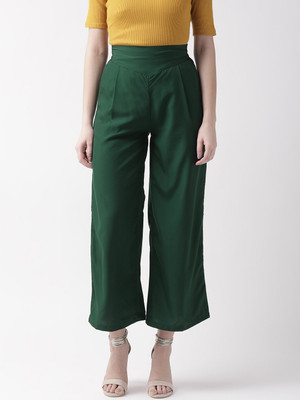Moda Rapido Loose Fit Women Green Trousers