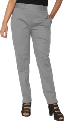 HouseOfCommon Regular Fit Women Grey Trousers