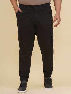 JOHN PRIDE Regular Fit Men Black Trousers