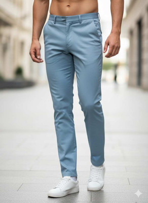 Fashion Point Regular Fit Men Light Blue Trousers