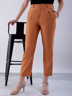 Freehand Straight Fit Women Brown Trousers