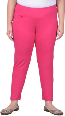 Comfort Lady Regular Fit Women Pink Trousers