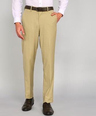 LOUIS PHILIPPE Slim Fit Men Khaki Trousers