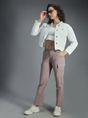 High Star Regular Fit Women Purple Trousers