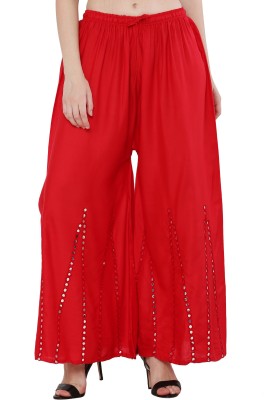 Proto Relaxed Women Red Trousers