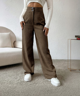 Rajovati Relaxed Women Brown Trousers
