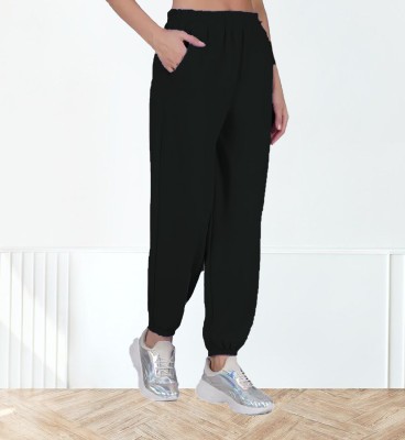 Marc Laurent Regular Fit Women Black Trousers