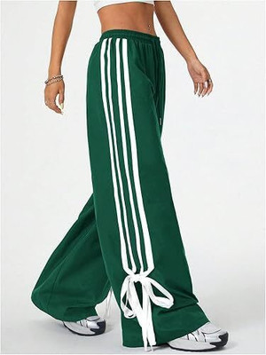 TheGoodCollection Loose Fit Women Green Trousers