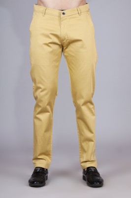 Tanip Slim Fit Men Brown Trousers