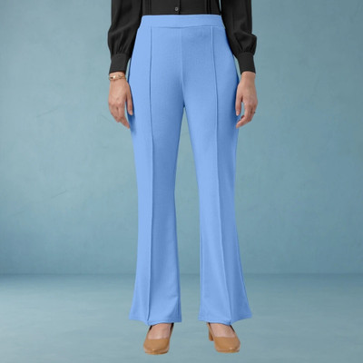 nitafashion Comfort Fit, Regular Fit Women Light Blue Trousers