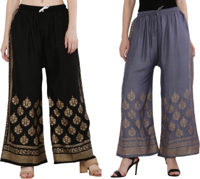 DASARA Relaxed Women Black, Grey Trousers