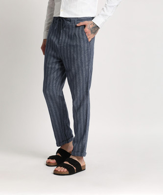THE BEAR HOUSE Tapered Men Blue Trousers