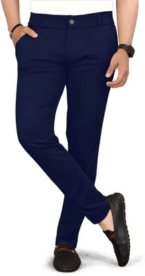 Raienterprises Slim Fit Men Blue Trousers