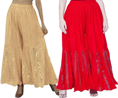 MIXFIT Flared Women Multicolor Trousers