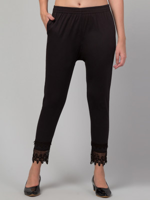 HouseOfCommon Regular Fit Women Black Trousers