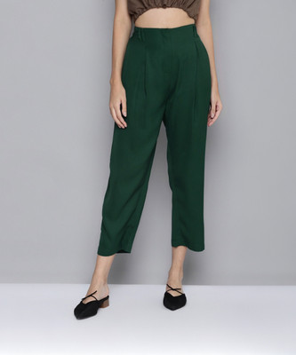 SASSAFRAS Regular Fit Women Green Trousers