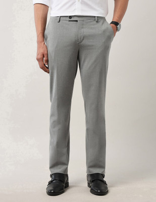 ARROW Regular Fit Men Grey Trousers