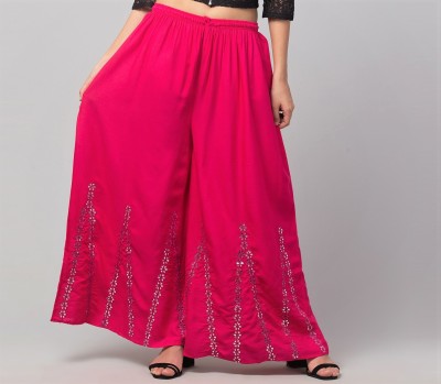 MENSIMPRESSION Flared Women Pink Trousers