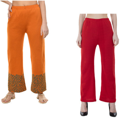 IndiWeaves Flared Women Multicolor Trousers
