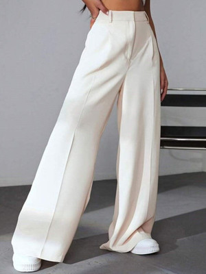 NEXT ONE Loose Fit Women White Trousers