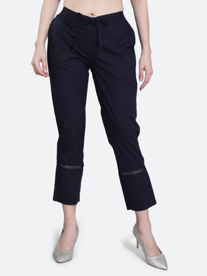 FCK-3 Regular Fit Women Black Trousers