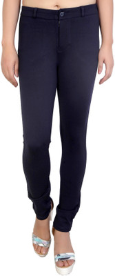 FCK-3 Slim Fit Women Dark Blue Trousers