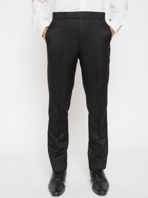 Go Stretch Regular Fit Men Black Trousers