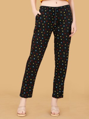 Kunnj Fashion Regular Fit Women Multicolor Trousers