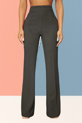 AKOTTY Comfort Fit, Regular Fit Women Grey Trousers